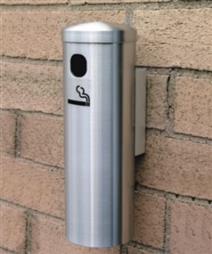 SMOKERS POST WALL MOUNT 12" THICK GAUGE WITH SILVER VEIN FINISH